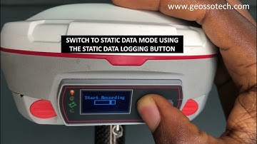 GNSS TUTORIAL - COMNAV N5 STATIC DATA LOGGING ON RECEIVER