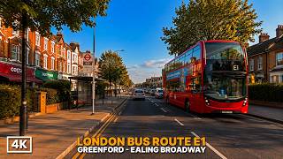 Is This Londonβs SHORTEST Double-Decker Bus Ride! π³π | BUS E1 (4k HDR)