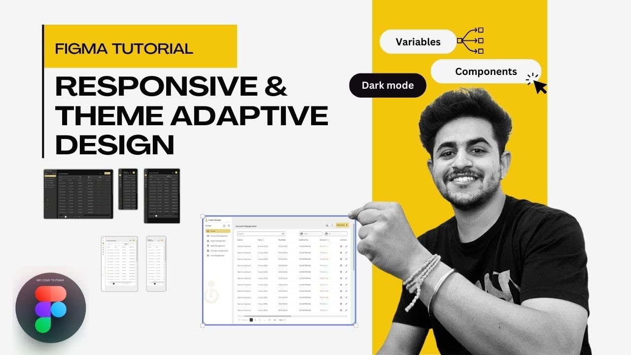 Master Responsive & Theme Adaptive Design in Figma | Light & Dark Mode ...