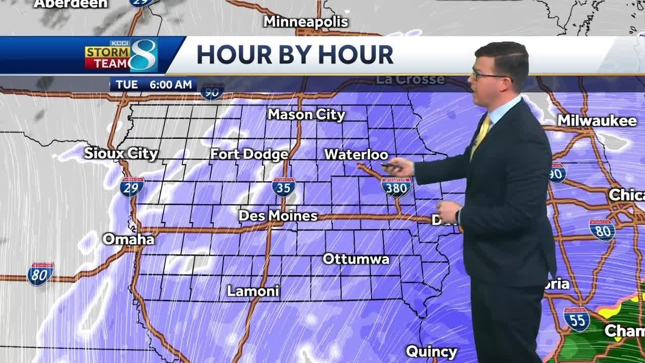Winter snow storm continues Tuesday morning - YouTube