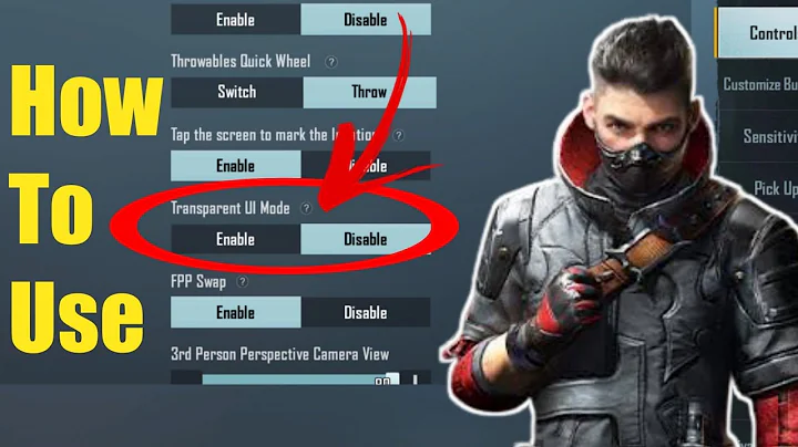 How To Use Transparent UI Mode In BGMI | BGMI Transparent UI Mode