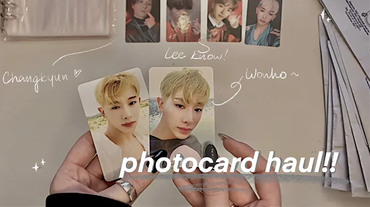 ✯ k-pop photocard haul!! | monsta x, stray kids, wonho | risa4u