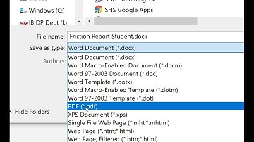 Saving as PDF & Submitting to Schoology