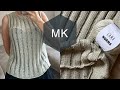 Мастер-класс топ с трендовым узором из спущенных петель!