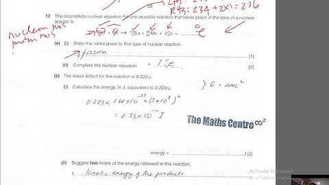 A Level Physics 9702/42 Mar 2019 Q12 Full Solutions