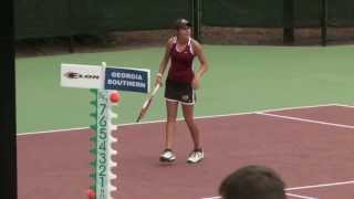 04.19.13 Women's Tennis Highlights - SoCon Championship Quarterfinals: Elon vs. Georgia Southern screenshot 3