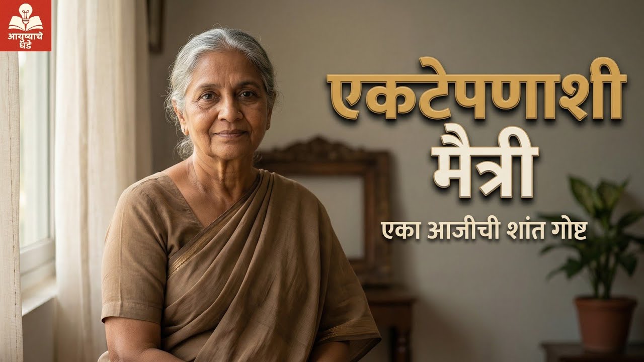 म्हातारपणी एकटेपणाशी मैत्री – एका आजीची शांत गोष्ट | old age motivation | आयुष्याचे धडे