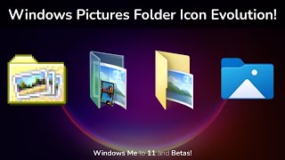 Windows Pictures Folder Icon Evolution (Me - 11) + Betas!