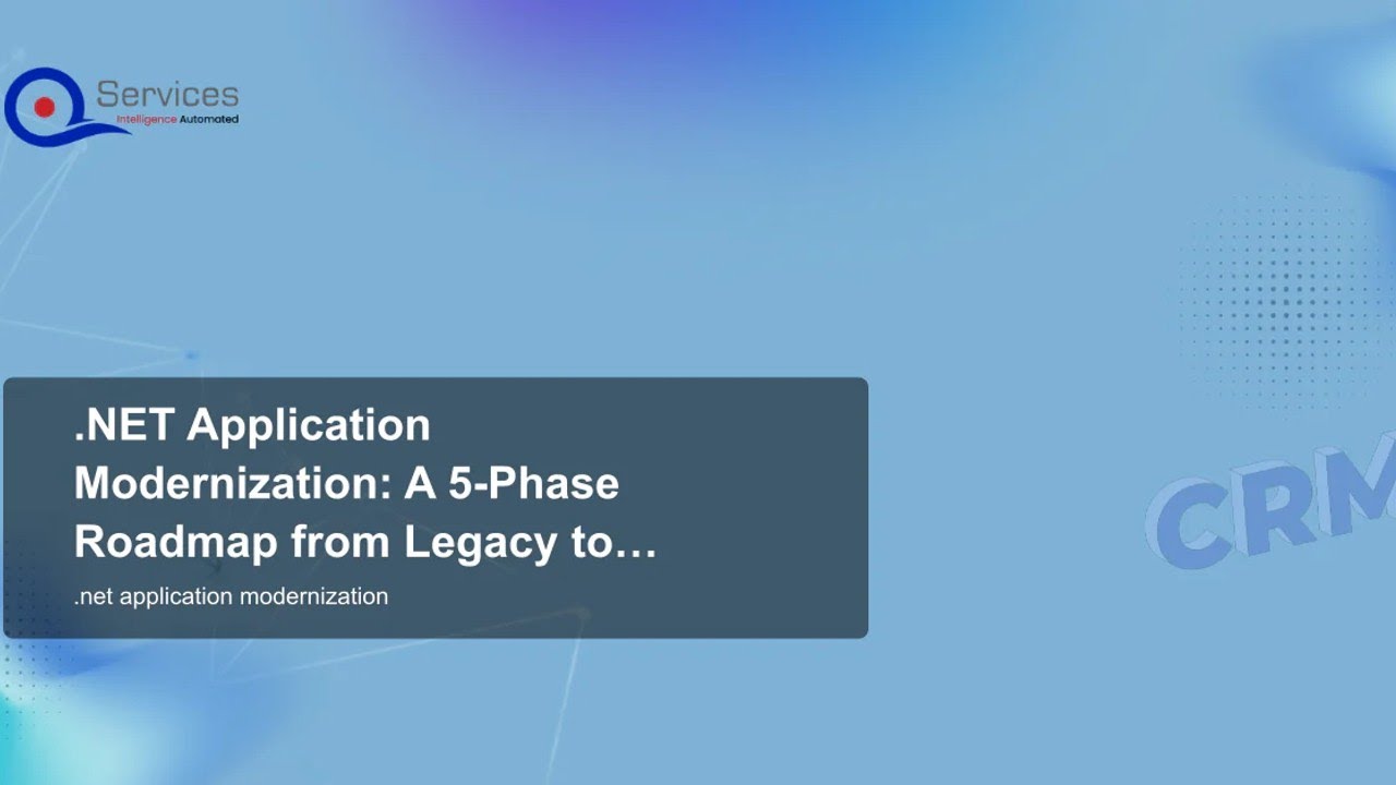 NET Application Modernization: 5-Phase Roadmap