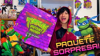 Abriendo juguetes sorpresa de Tortugas ninja caos mutante