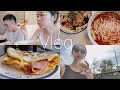 Yesterdays’Vlog#68高温下的家常vlog｜卷饼早餐快手又好吃｜速食岐山臊子面&amp;腊汁肉揪面片儿｜ 新咖啡机到啦 做冰拿铁｜开箱七七八八