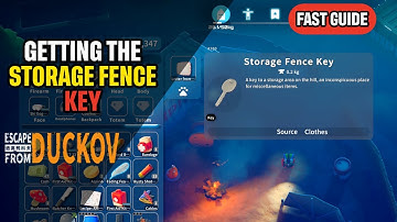 Snelle handleiding voor het verkrijgen van de sleutel van het opslaghek Escape From Duckov