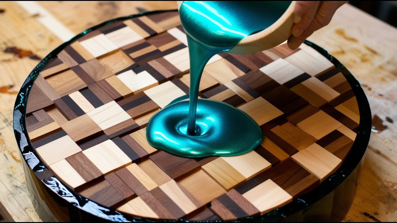 Small Pieces Of Wood + Epoxy Resin = High-End Epoxy Artwork – You Won't Believe The Transformation!