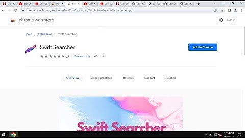 Swift Searcher browser-hijacking extension removal.