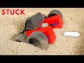 EPIC Pass or Fail? Driving Lego Cars Through Sand Trap | AM Bricks Challenges