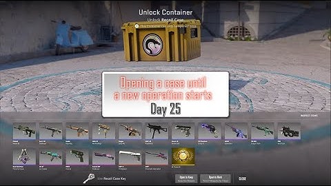 Opening a case until a new CS2 operation starts - Day 25