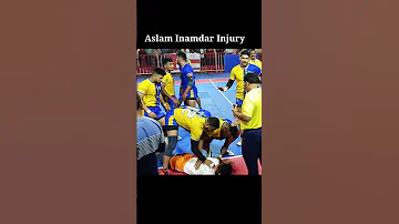 Aslam Inamdar injury 😔Big fighter #kabaddi #raigadkabaddionlykabaddi #short #kabadi