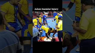Aslam Inamdar injury 😔Big fighter #kabaddi #raigadkabaddionlykabaddi #short #kabadi Resimi