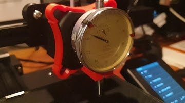 Ender 3 v2 bed alignment precision with industrial grade gauge.