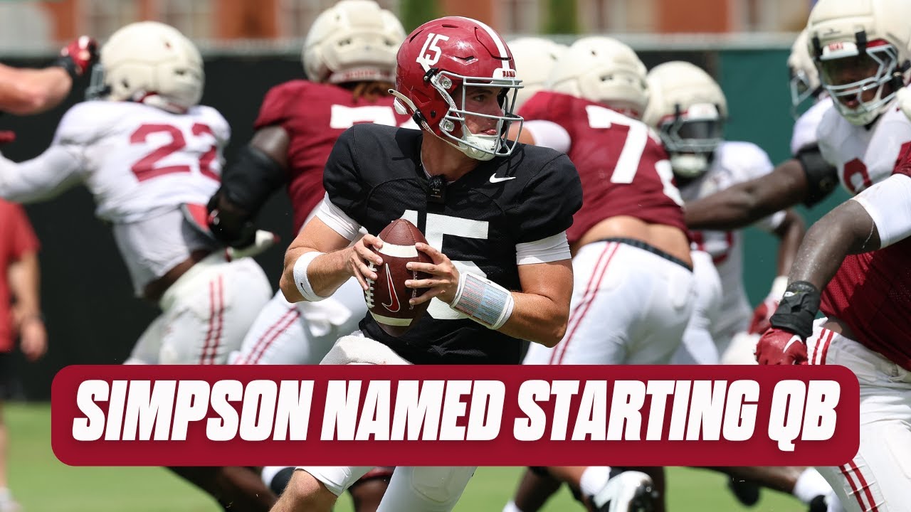 Reaction to Ty Simpson being named Alabama Football starting QB