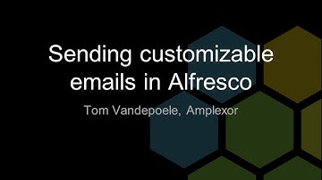[BeeCon 2017] Lightning talks #4 - Tom Vandepoele - Sending customizable emails in Alfresco