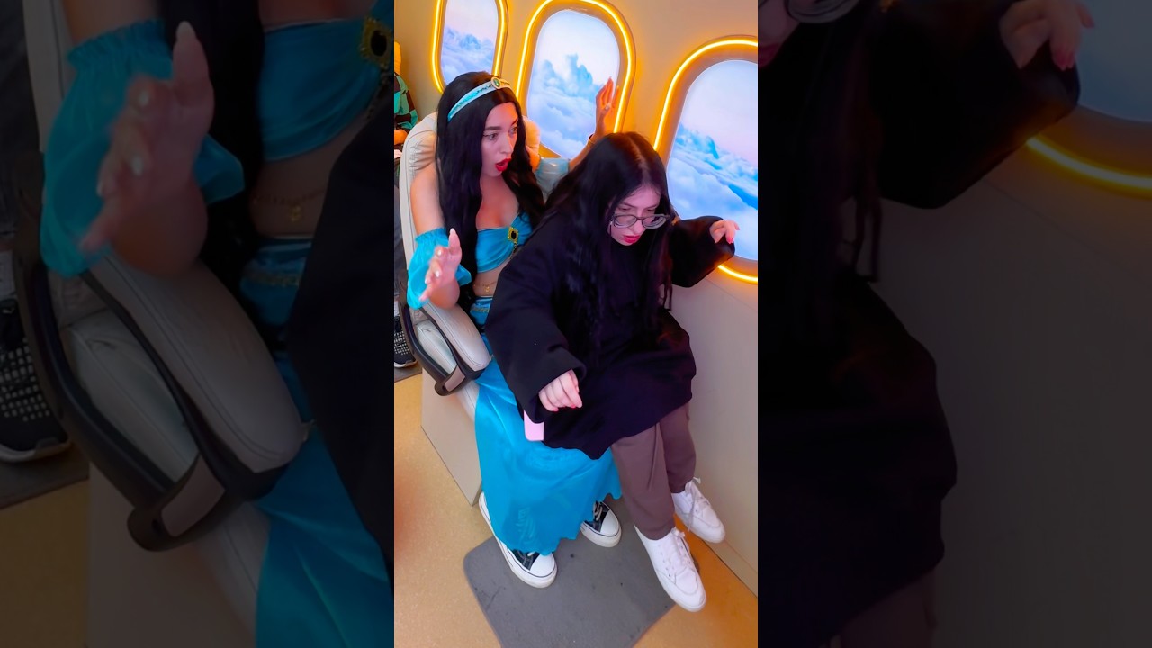 Кукла Жасмин стала настоящей в самолете…😮🤭 (не для детей) 