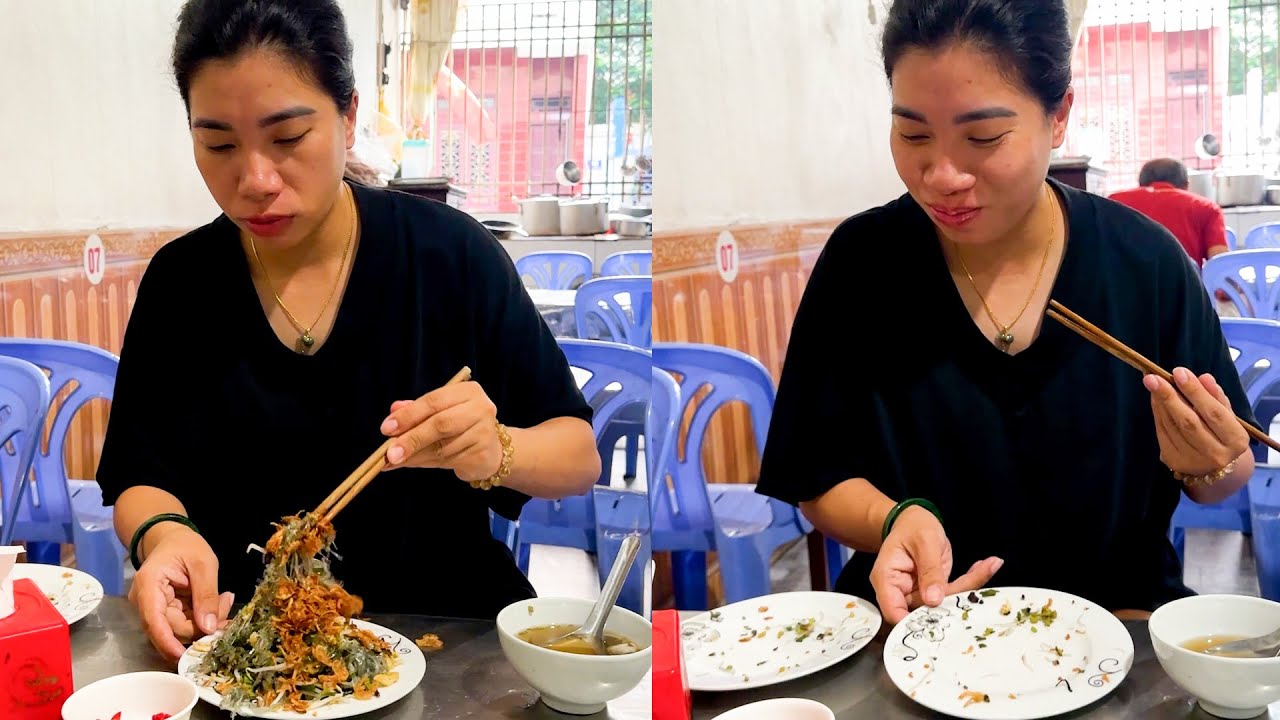 Dad takes time to take mom out to eat her favorite food in the morning