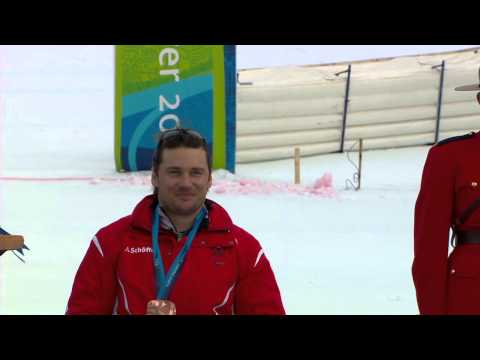 Super combined medals ceremony - Alpine skiing - Vancouver 2010 Winter Paralympics