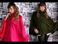 ≪秋冬商品≫可愛い★ポンチョコート/全6色/gdyz1002