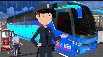 Modern Bus Drive Parking 3D - Simulator Games - City Road - Android Gameplay