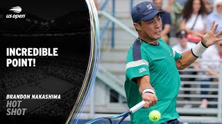 Brandon Nakashima's Cross-Court Beauty | 2023 US Open