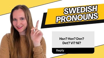 Swedish pronouns. Examples in Swedish. Study Swedish with me! SFI.