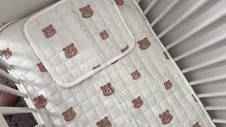 Corzhab Baby Crib Mattress Cover Protector, Toddler Mattress 100% Cotton Mini Baby Mattress Protecto