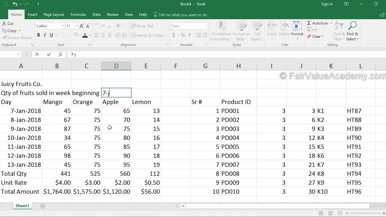 Excel 3 5 6 Managing Date Range Auto Populating Dates YouTube