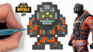 COMO DIBUJAR HYPERNOVA FORTNITE PIXEL ART