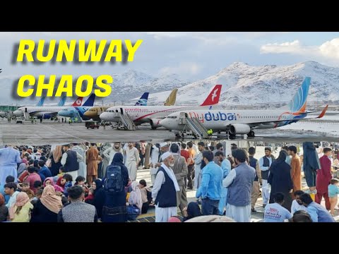 Kabul Airport Chaos - Thousands on runway + No one can leave Afghanistan! *WARNING*