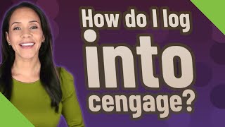 How do I log into cengage?