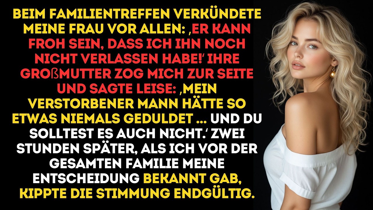 Beim Familientreffen versuchte sie, mich bloßzustellen – doch ein einziges Gespräch unter vier...