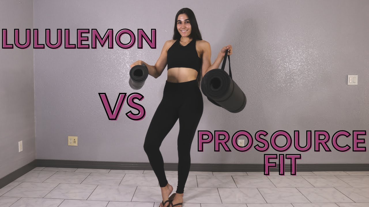yoga mat review Lululemon vs ProsourceFit YouTube