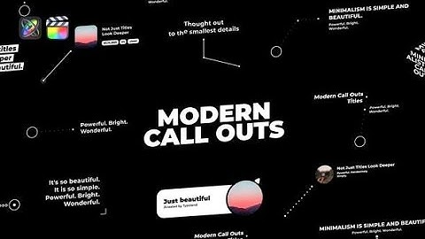 Apple Motion Template: Modern Call Outs