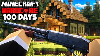 I Survived 100 Days In Realistic Wilderness In Minecraft