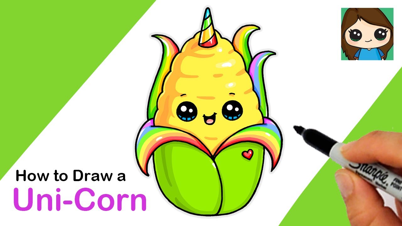 How To Draw A Uni Corn Corn Cute Pun Art 7 Youtube - draw so cute roblox