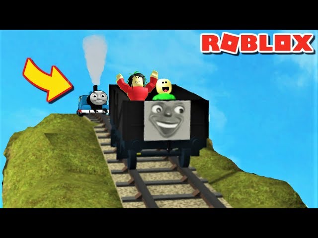 Riding Down 7 777 777miles With Thomas And Friends Ft Baldi Playtime Roblox Youtube - roblox thomas and friends obby