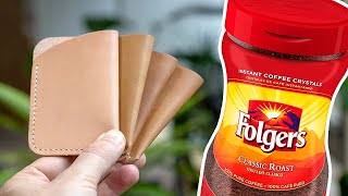 Can you DYE LEATHER with INSTANT COFFEE??