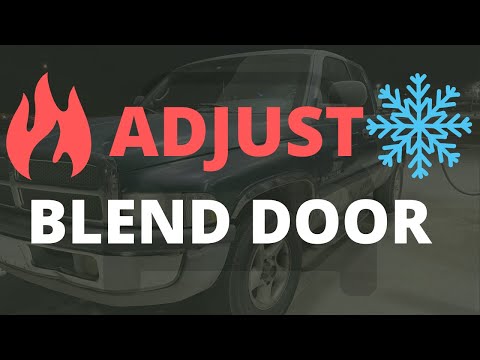 D.I.Y. – 1994-1998 Dodge Ram –  How to Temporarily Adjust Blend Door (Cable System)