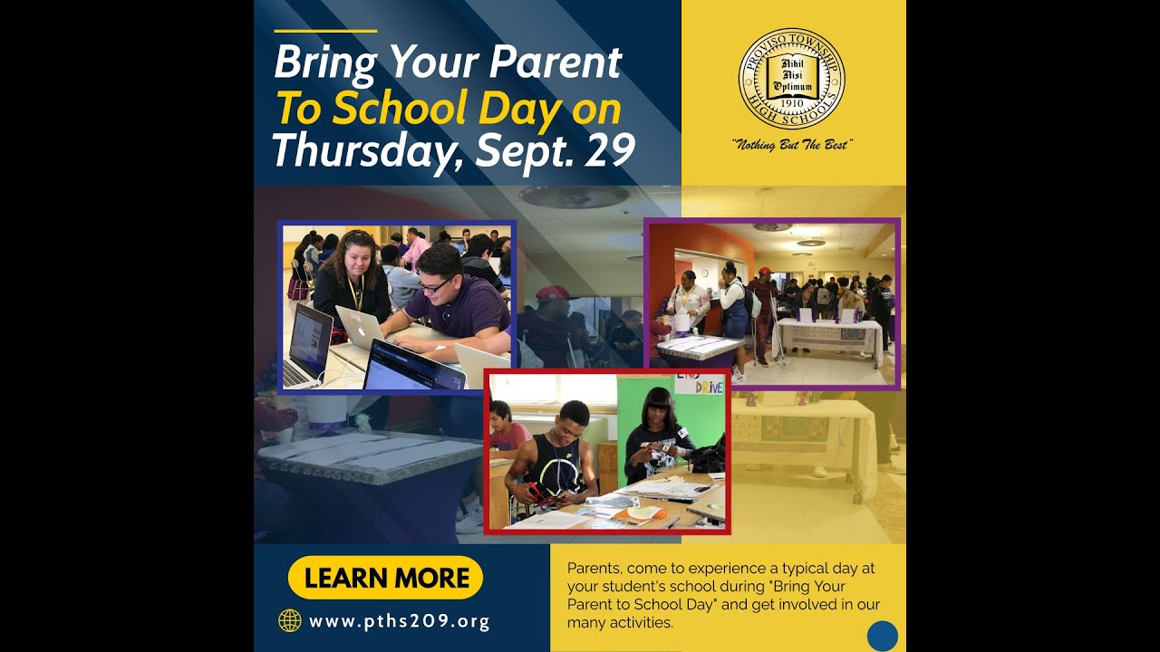 Bring Your Parent to School Day - September 29, 2022 - YouTube