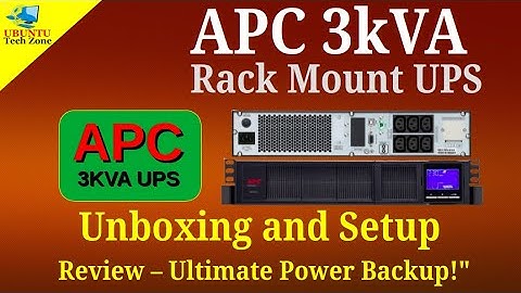 APC 3kVA Rack Mount UPS Review: Unboxing and Setup with Power and Performance