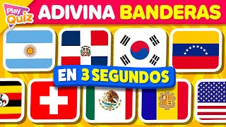 Adivina 100 Banderas en 3 Segundos 🌎🤔⏰ | Play Quiz de Países - Cultura General - Geografía screenshot 3