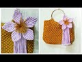 DIY Macrame Handbag, How to Make Macrame Flower by TNARTNCRAFTS