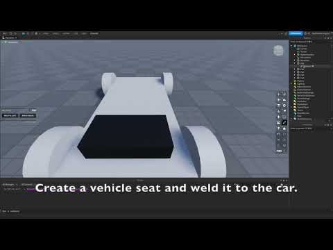 How to make a simple car in Roblox Studio IN 2023!